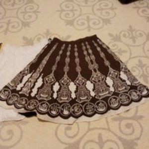Beautiful 30 in. length brown skirt-from